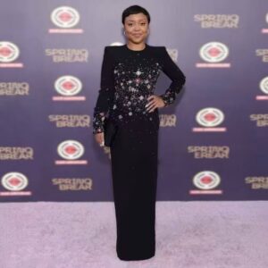 Galaxy Sequin Evening Gown - Image 1