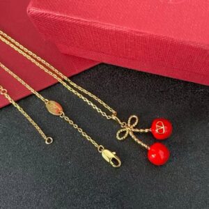 Cherry Bow Necklace - Image 1