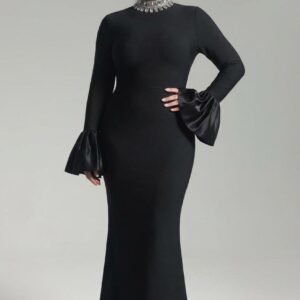 Black Full Gown - Image 1