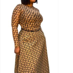 Silk Midi Dress - Image 1