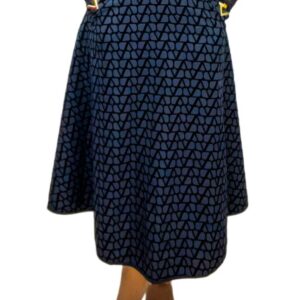 Silk Pleated Midi Skirt - Image 1