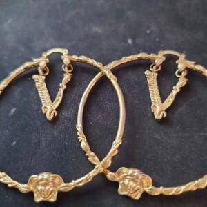 V Style hoop Earrings - Image 1