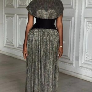 Pleated Silk-Tulle Gown - Image 1