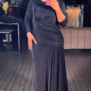 ruched wrap-front maxi dress - Image 1