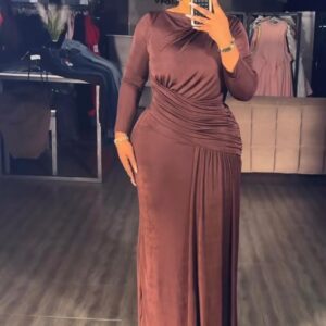 ruched wrap-front maxi dress - Image 2