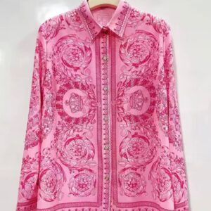 Baroque-print silk shirt - Image 1