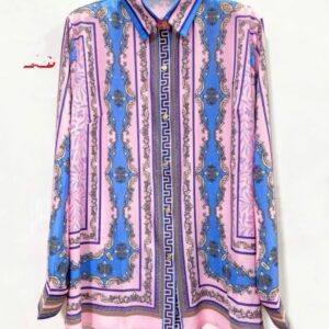 Baroque-print silk shirt - Image 1