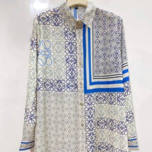 Baroque-print silk shirt - Image 1