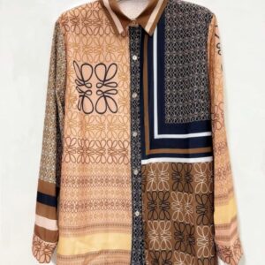 Baroque-print silk shirt - Image 1